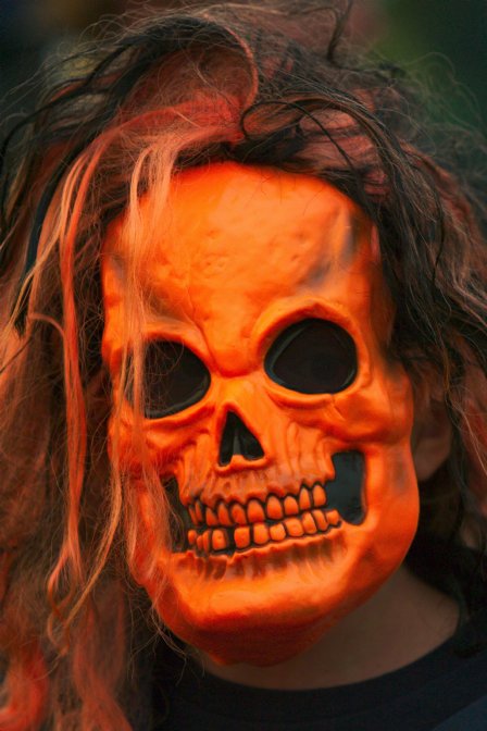 Orange skull