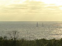 Two sailboats
