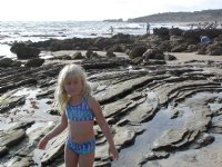 Sara on the rocks