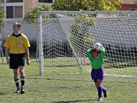 Kelsey plays goalie