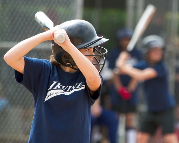 Caitlyn At Bat