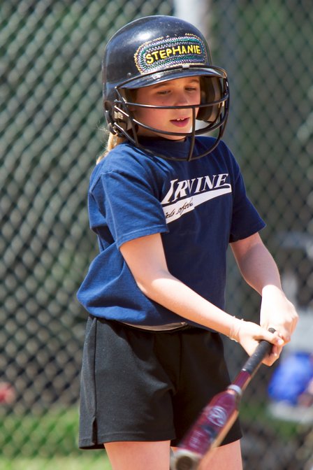 Stephanie At Bat