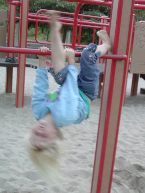 Upside down