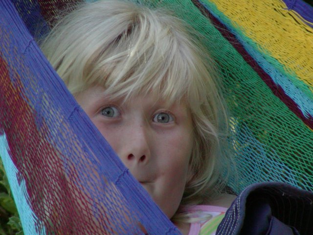 Sara mugs for the camera, II