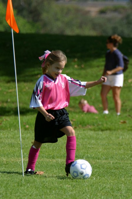 Corner kick by Catherine