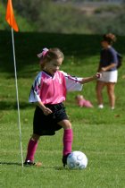 Corner kick by Catherine