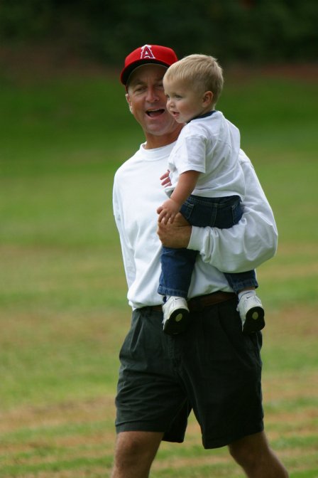 Rob with his son