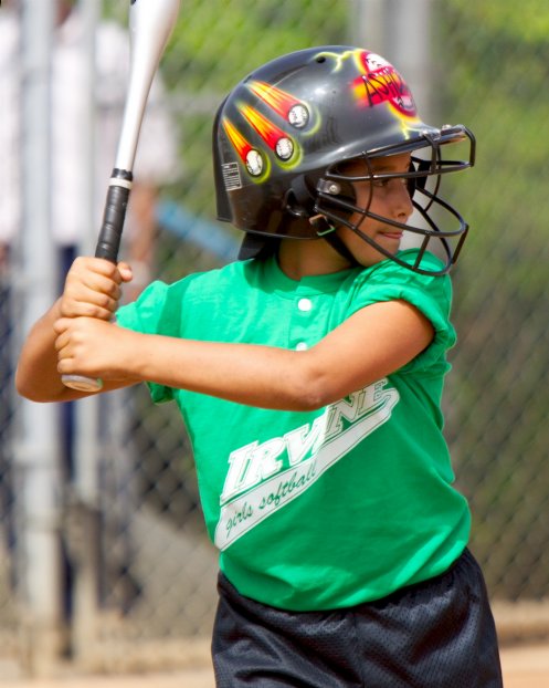Ashley at bat