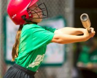 Jennifer at bat