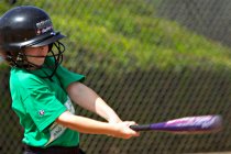 Kaitlyn at bat