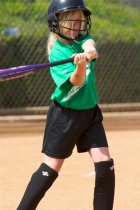 Sara at bat