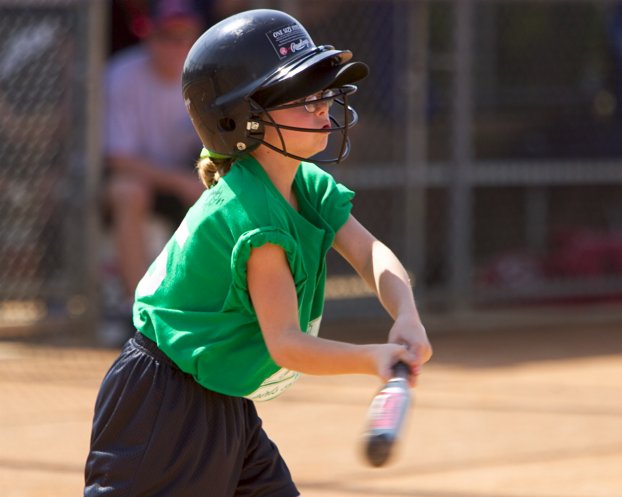 Megan at bat
