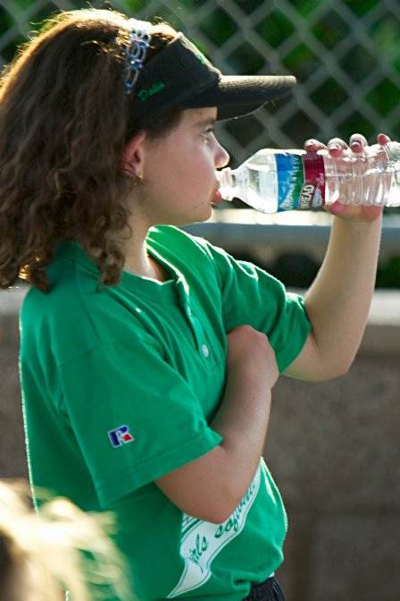 Dalia in the dugout