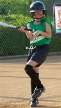 Megan hit by a pitch