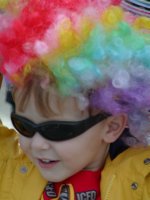 Rainbow Wig Fireman