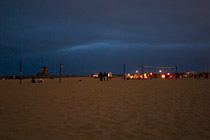 Night view of the beach