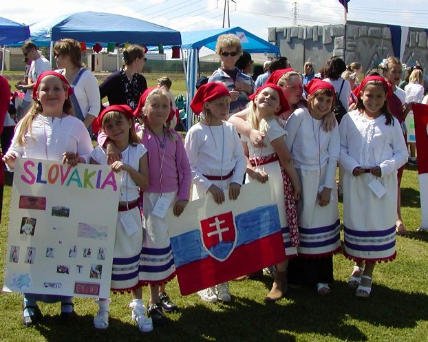 Lining up for the parade