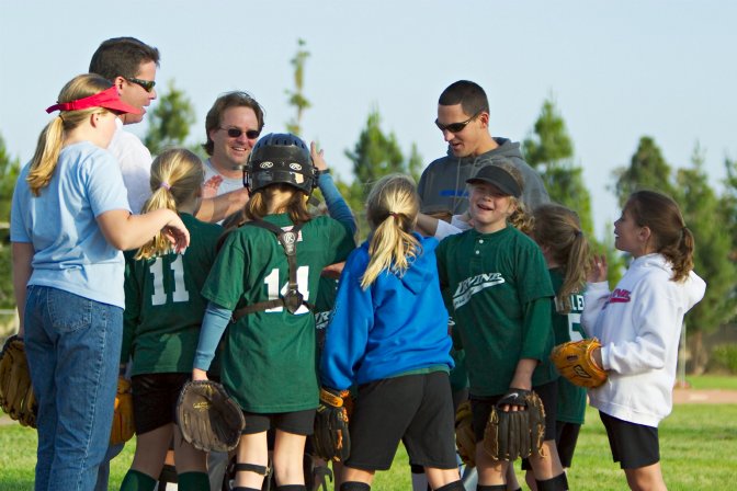 Team huddle