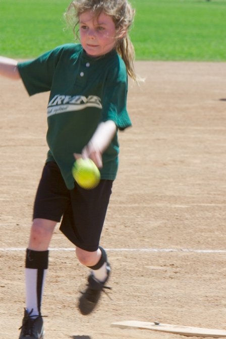 Haley's first inning as a pitcher