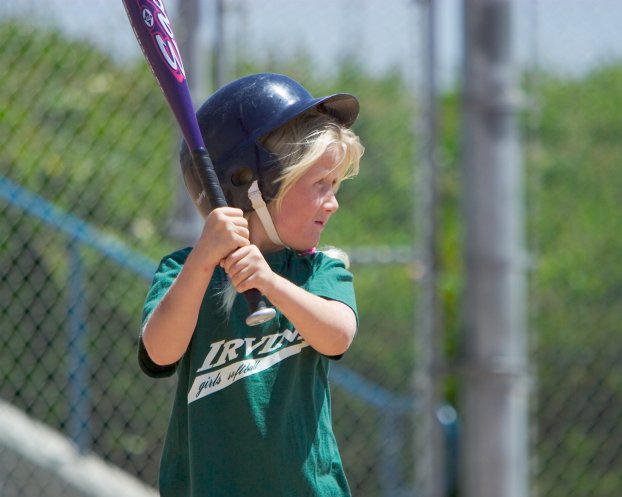 Sara at bat