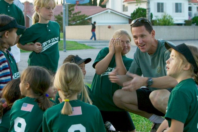 Post-game huddle