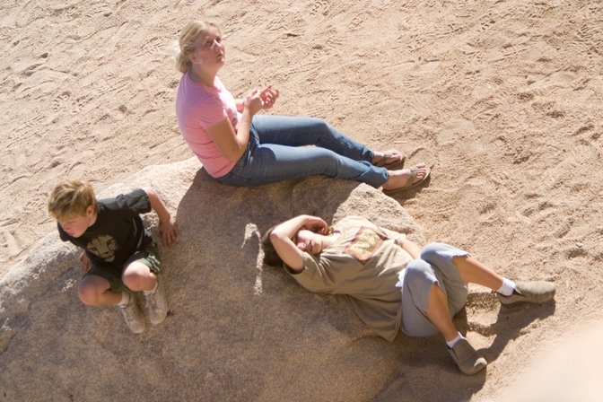 Climbing Spectators