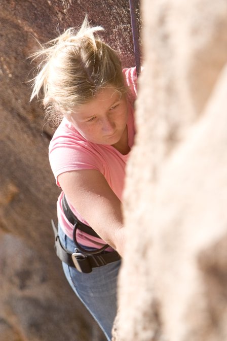 Sara Climbing