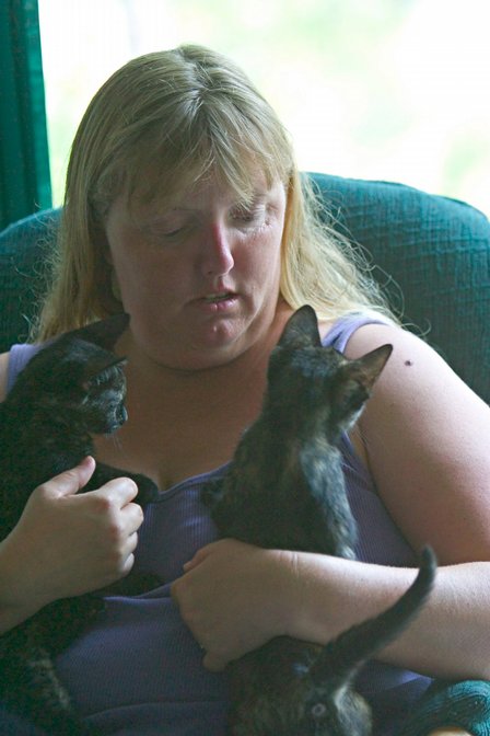 Diana With Kittens