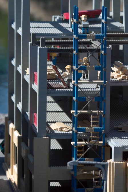 High-rise construction site
