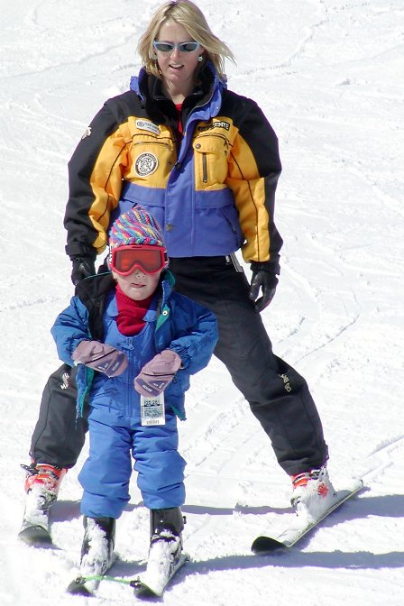 Timothy skis