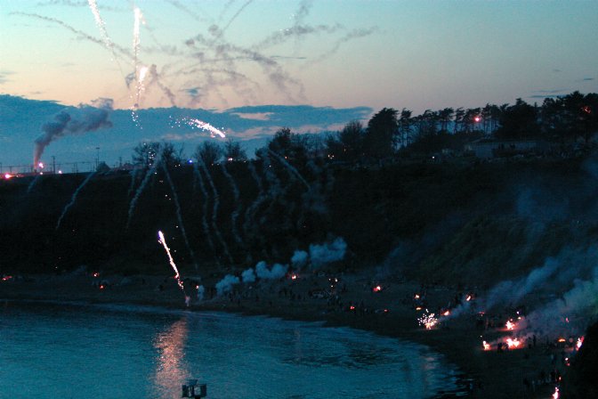 Pyromaniacs on the beach, I