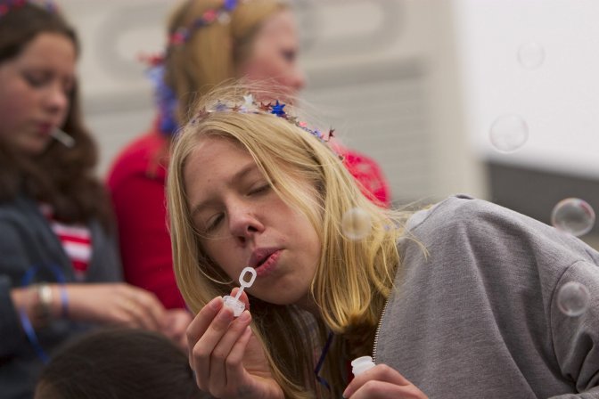 Blowing bubbles