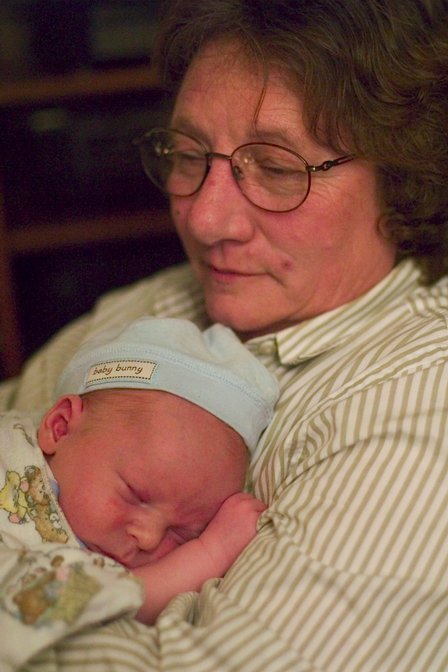 Phyllis holds Kai
