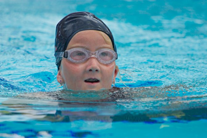 Sara doing the breaststroke, III