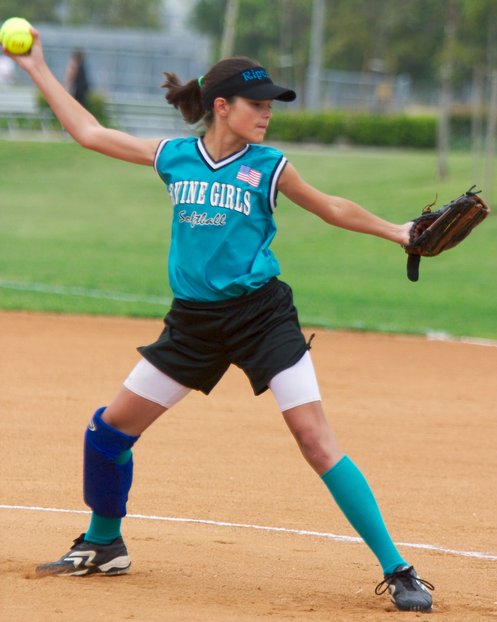 Allie Pitching