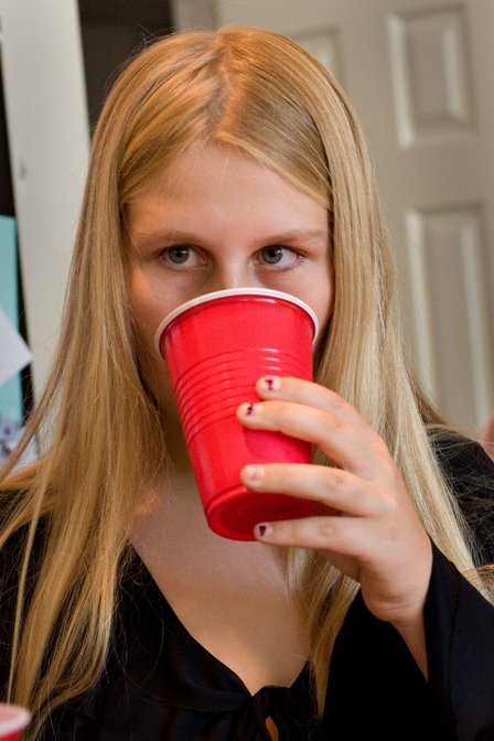 Lee With Red Cup