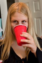 Lee With Red Cup