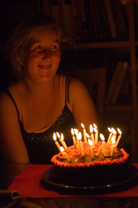 Sara With Cake