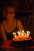 Sara With Cake
