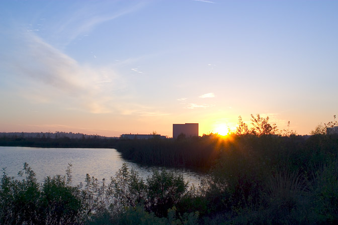 Setting sun