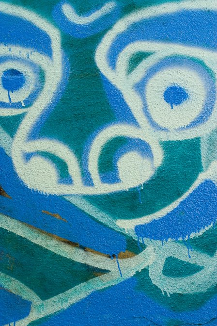 Blue Green Face