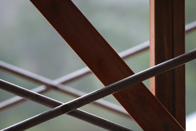 Front door scaffolding