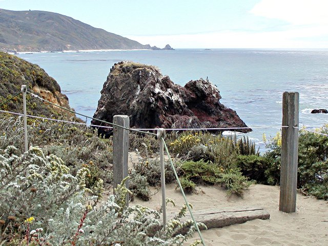 At the point