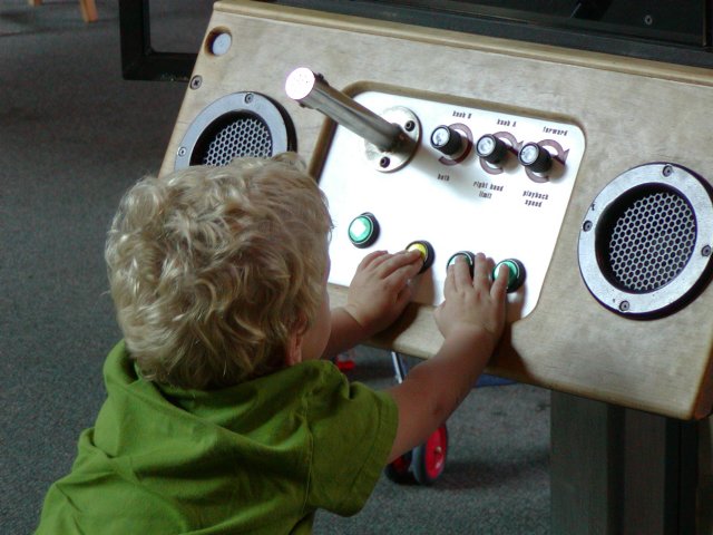 Timothy at the controls