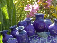 Blue vase chair