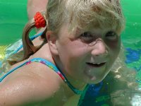 Sara swimming