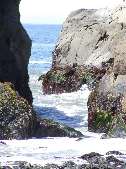 Through the rocks
