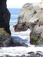 Through the rocks