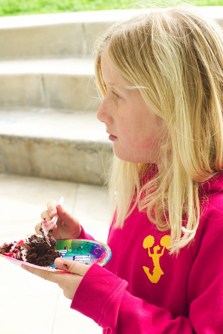 Sara Eating Cake